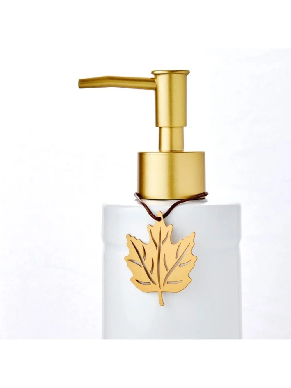 Chic Soap & Lotion Dispenser Set with 4 Stainless Steel Charms - Refillable for